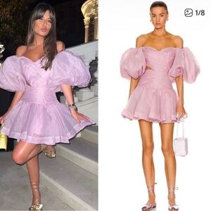 Elegant Pink Off-Shoulder Dress